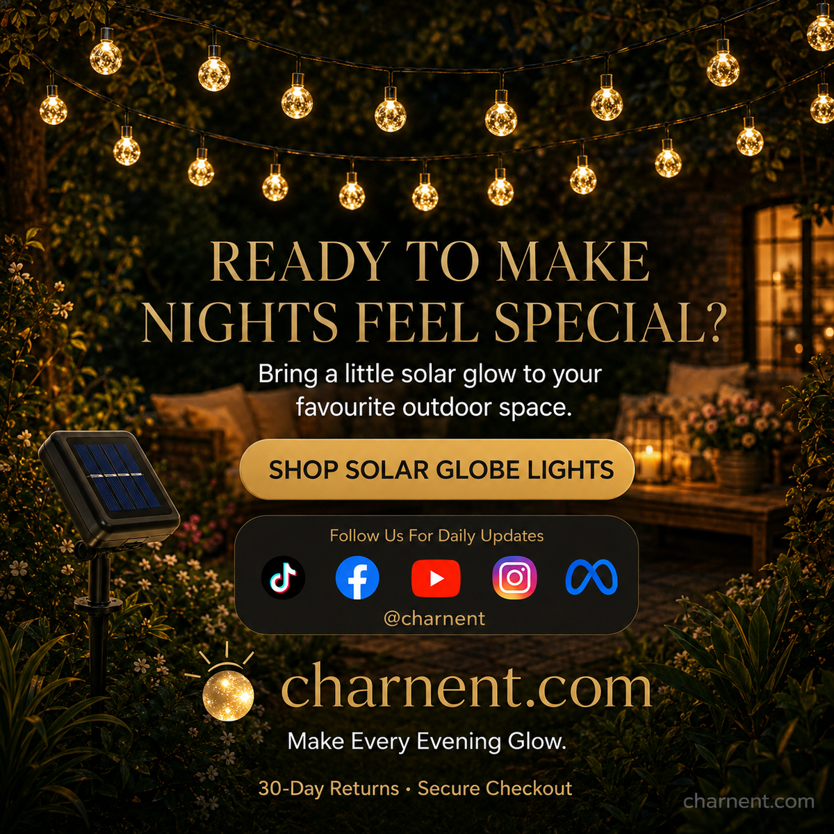 Waterproof Bubble Solar String Lights for Patio