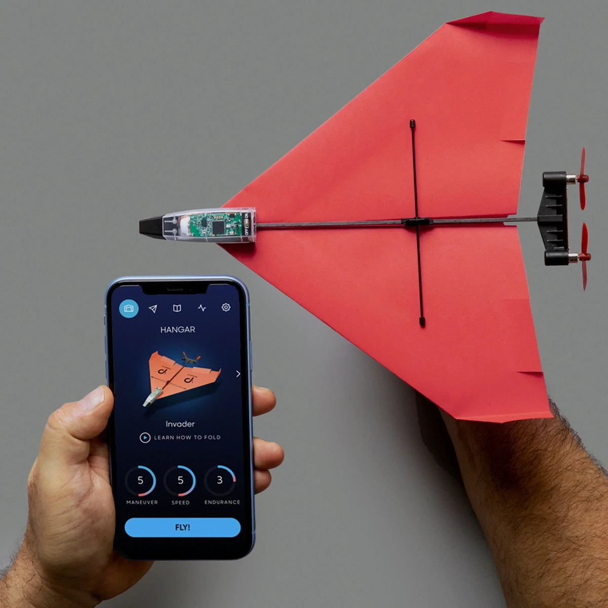 Smartphone-Controlled Paper Airplane
