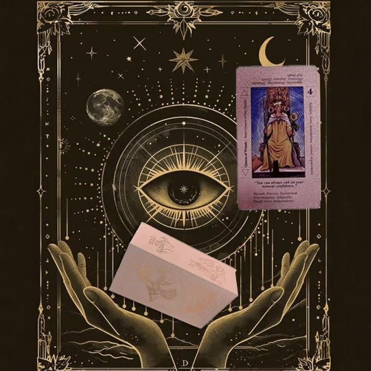 Rose Gold Tarot Cards with Guide Book