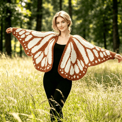 Women's Trendy Butterfly Wings Knit Cardigan