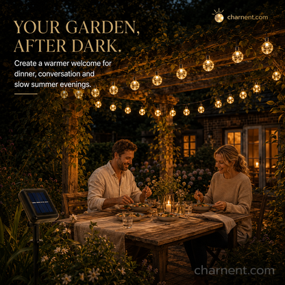 Waterproof Bubble Solar String Lights for Patio