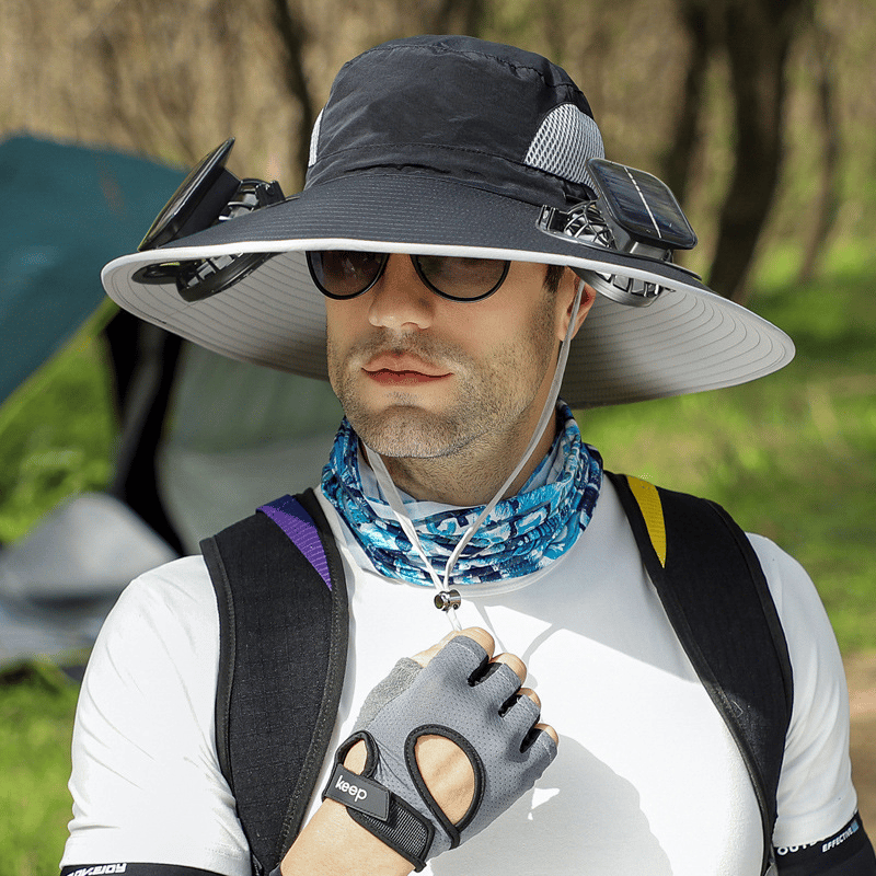 🎁Summer Hot Sale-50% Off🌞2026 New Ultralight Solar Fan Sun Hat – Lighter Than a Baseball!⚾(Only 11oz)