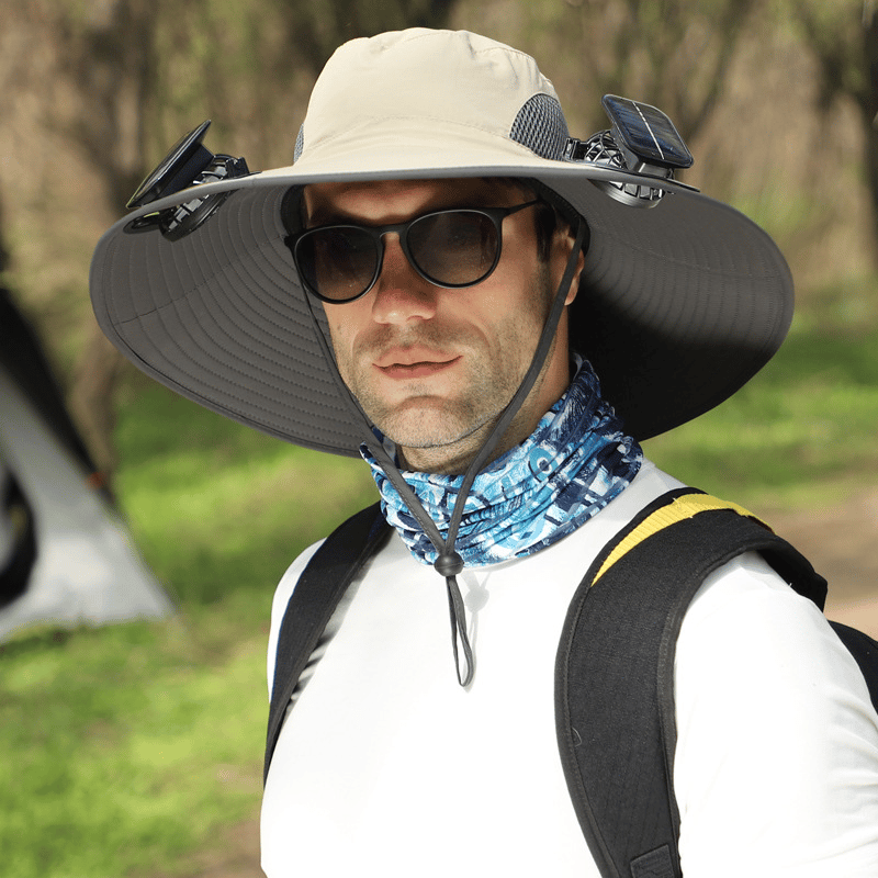🎁Summer Hot Sale-50% Off🌞2026 New Ultralight Solar Fan Sun Hat – Lighter Than a Baseball!⚾(Only 11oz)
