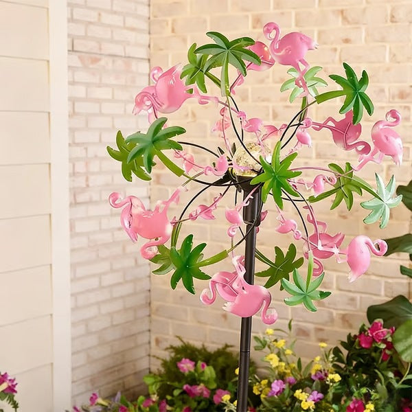🌸Spring Sale 40% OFF🌬️🎡 Solar-Powered Wind Spinner for Garden