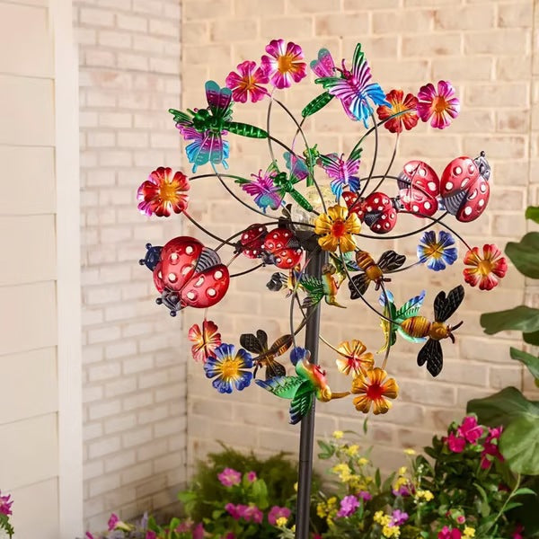 🌸Spring Sale 40% OFF🌬️🎡 Solar-Powered Wind Spinner for Garden