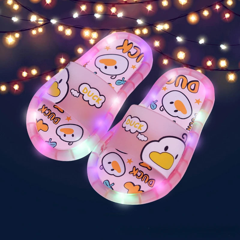 Kletshuts™ GlowSlippers 1+1 FREE: LED Slippers Color Changing Lights Glow Kids Slippers
