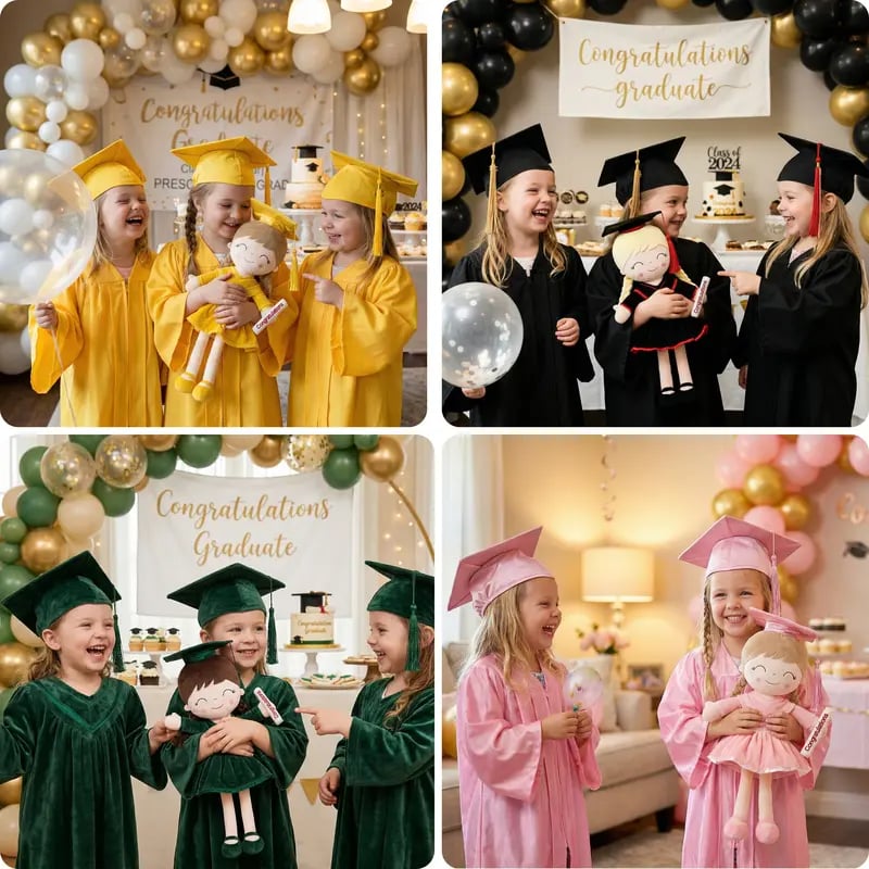 🎓 Class of 2026 Graduation Doll – 16” Soft Plush Keepsake Gift with Gift Bag