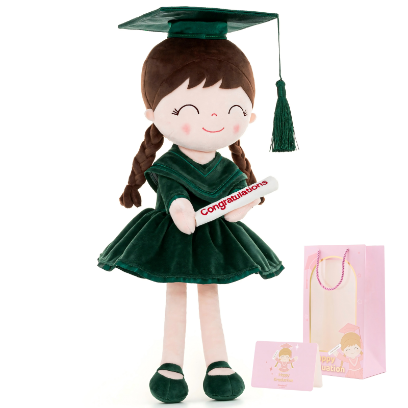 🎓 Class of 2026 Graduation Doll – 16” Soft Plush Keepsake Gift with Gift Bag