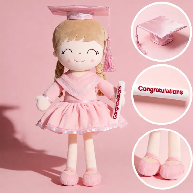 🎓 Class of 2026 Graduation Doll – 16” Soft Plush Keepsake Gift with Gift Bag