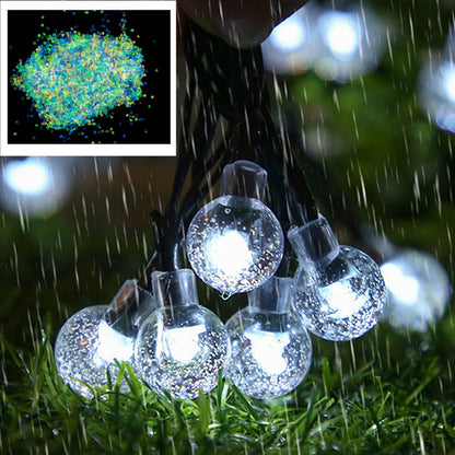 Waterproof Bubble Solar String Lights for Patio